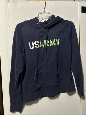 US Army Graphic Navy Hooded Sweatshirt for Kids
